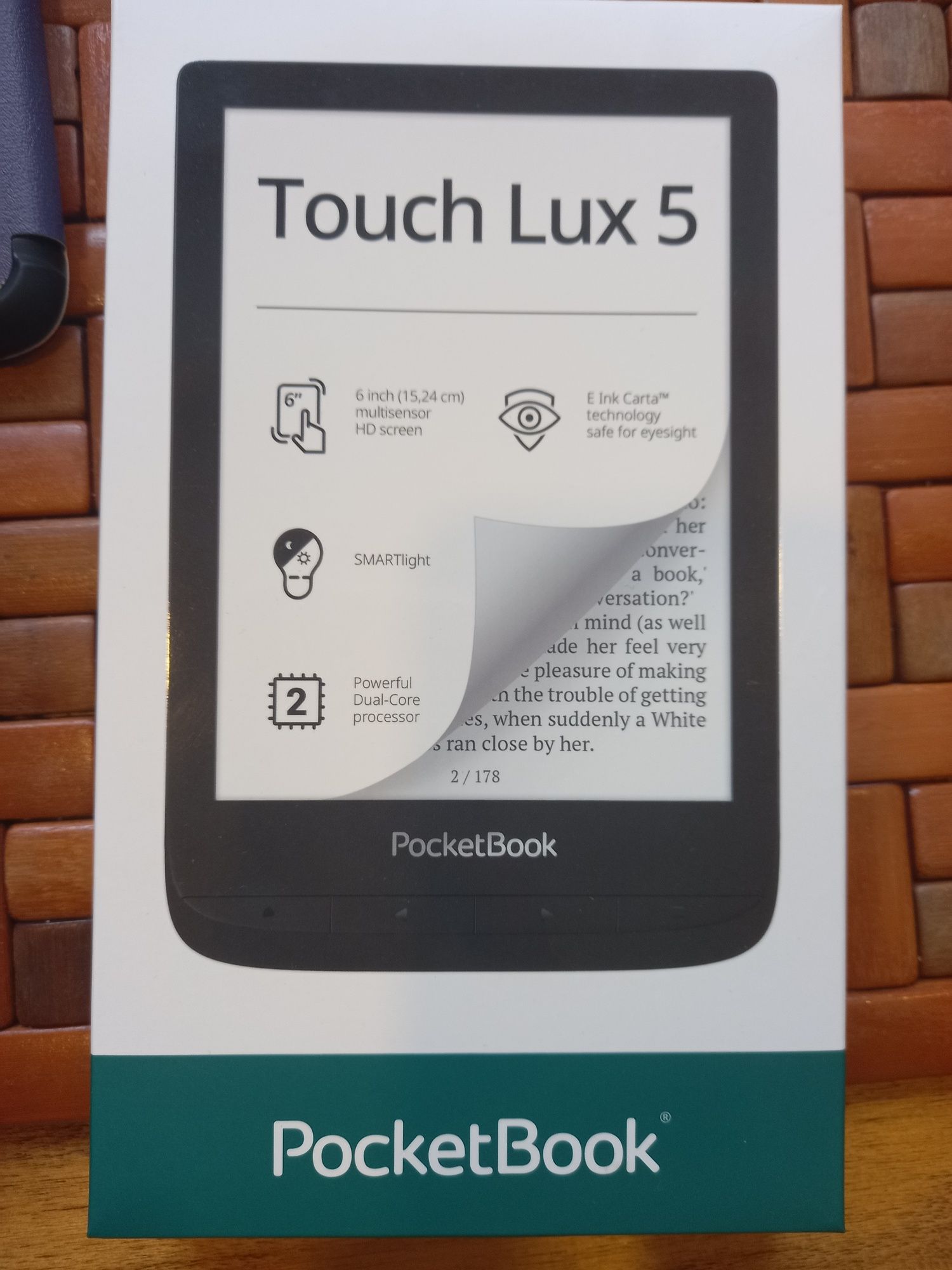 Pocketbook touch lux 5 jak nowy + etui