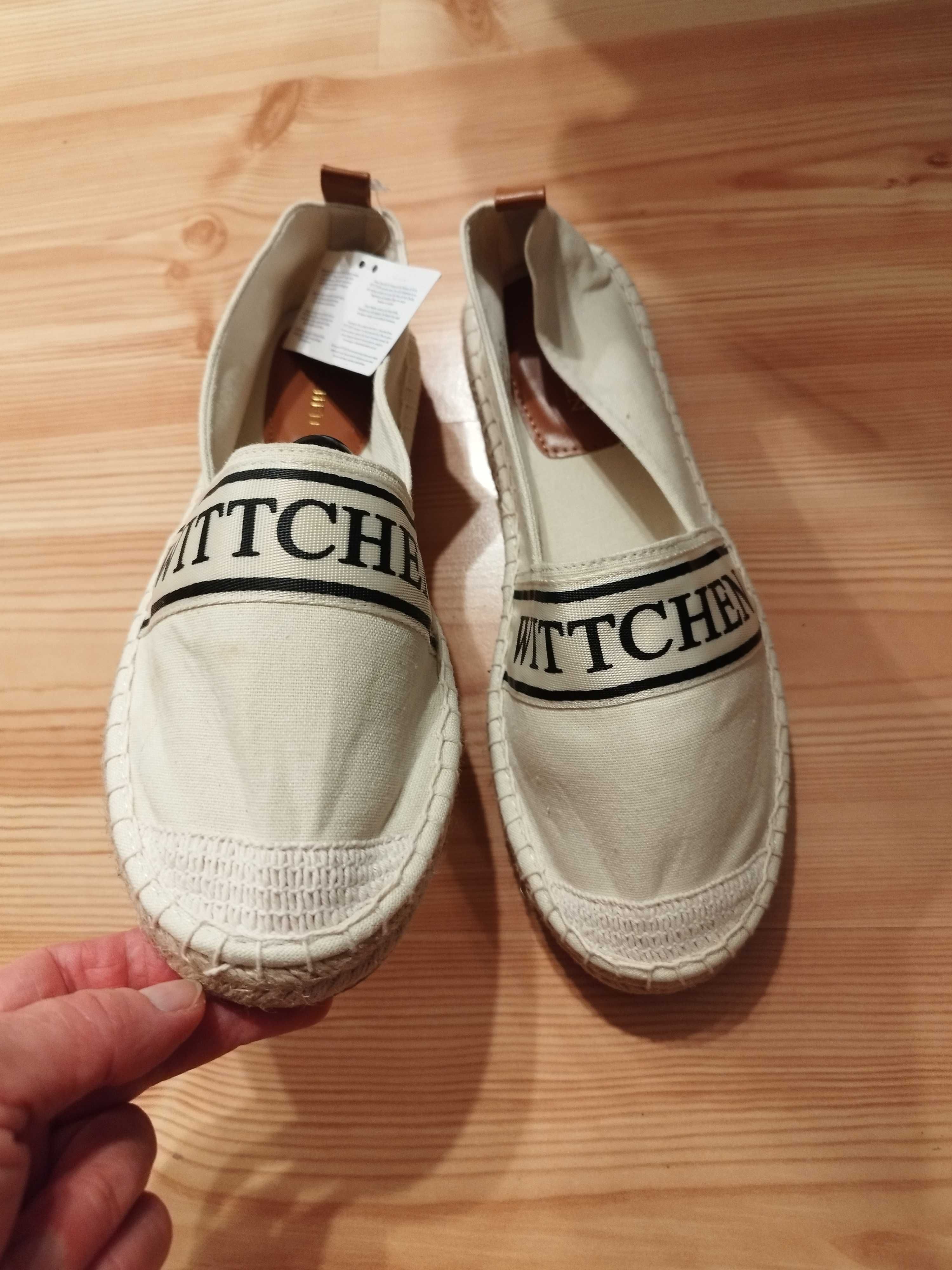 Espadryle Wittchen 39 cm beżowe