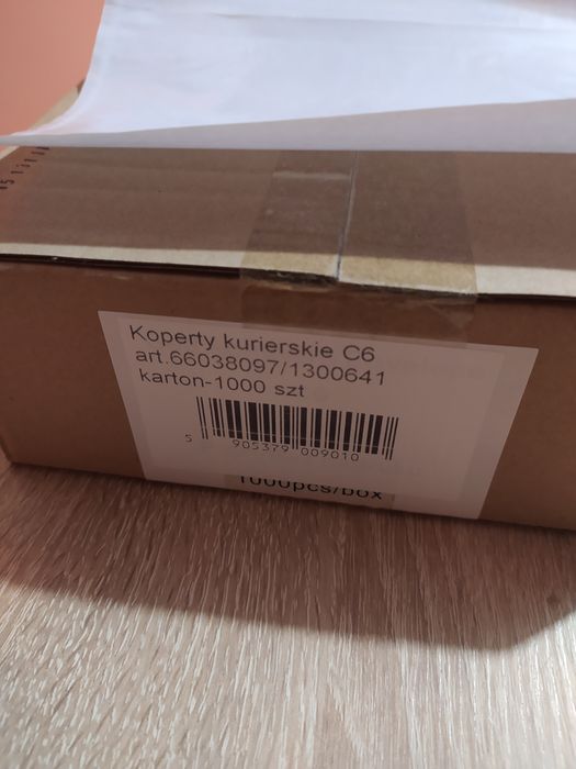 Przylgi C6 kangurki kurierskie 1000 szt. nowe w oryginalnym opakowaniu