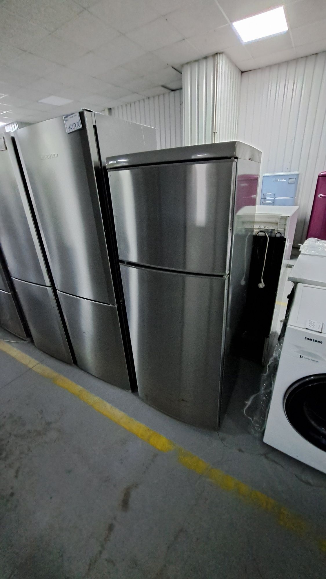 Двохметровий срібний холодильник Siemens kgn98u Nofrost інверторний