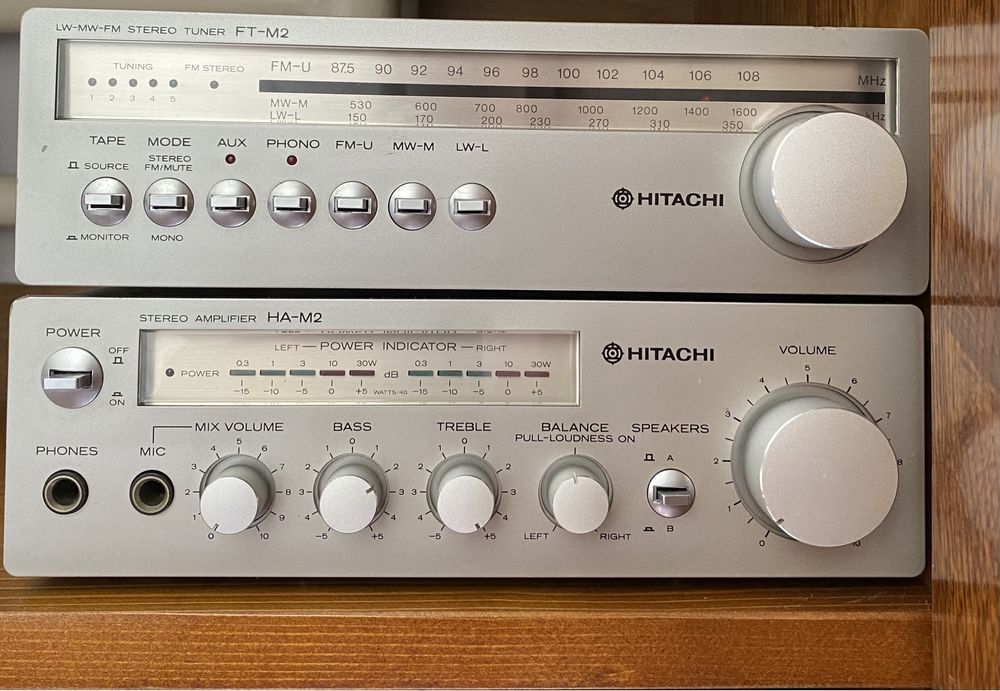 Колекційний  HITACHI (підсилювач,радіо-тюнер,акустика)