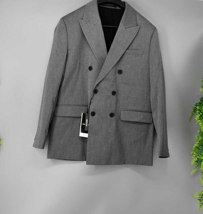 Elegancka marynarka dwurzędowa Jack&Jones 54 dark grey regular