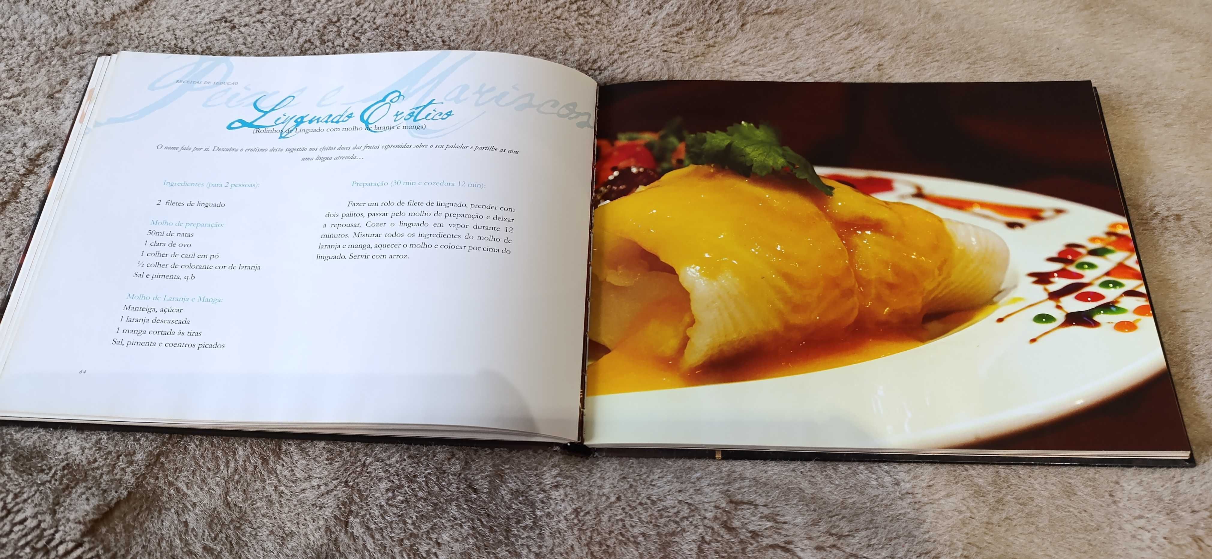 Livro Culinária" Receitas de Sedução"  Restaurante Afreudite 1ª Edição