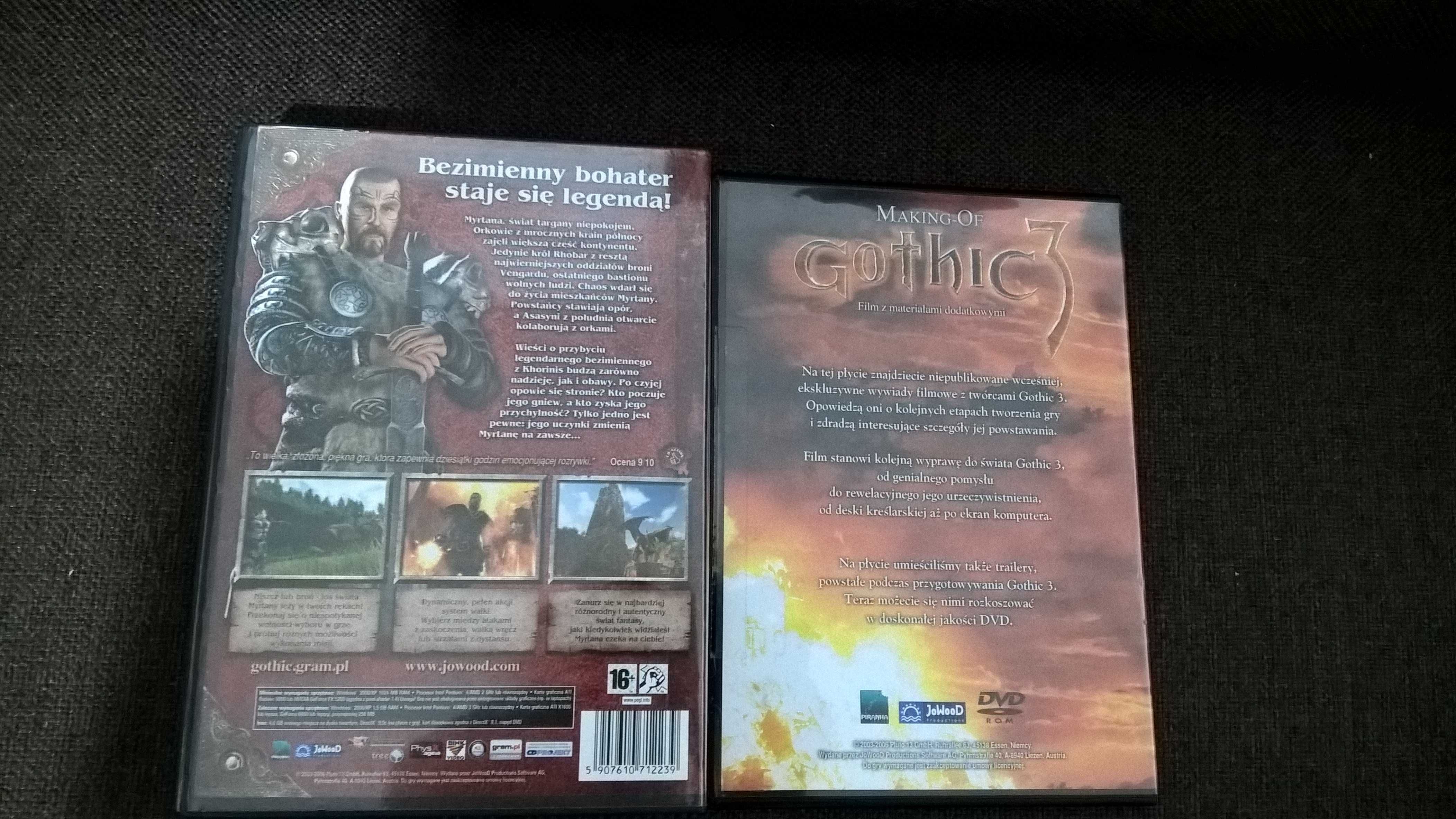 Gothic 3 PC DVD - wydanie premierowe