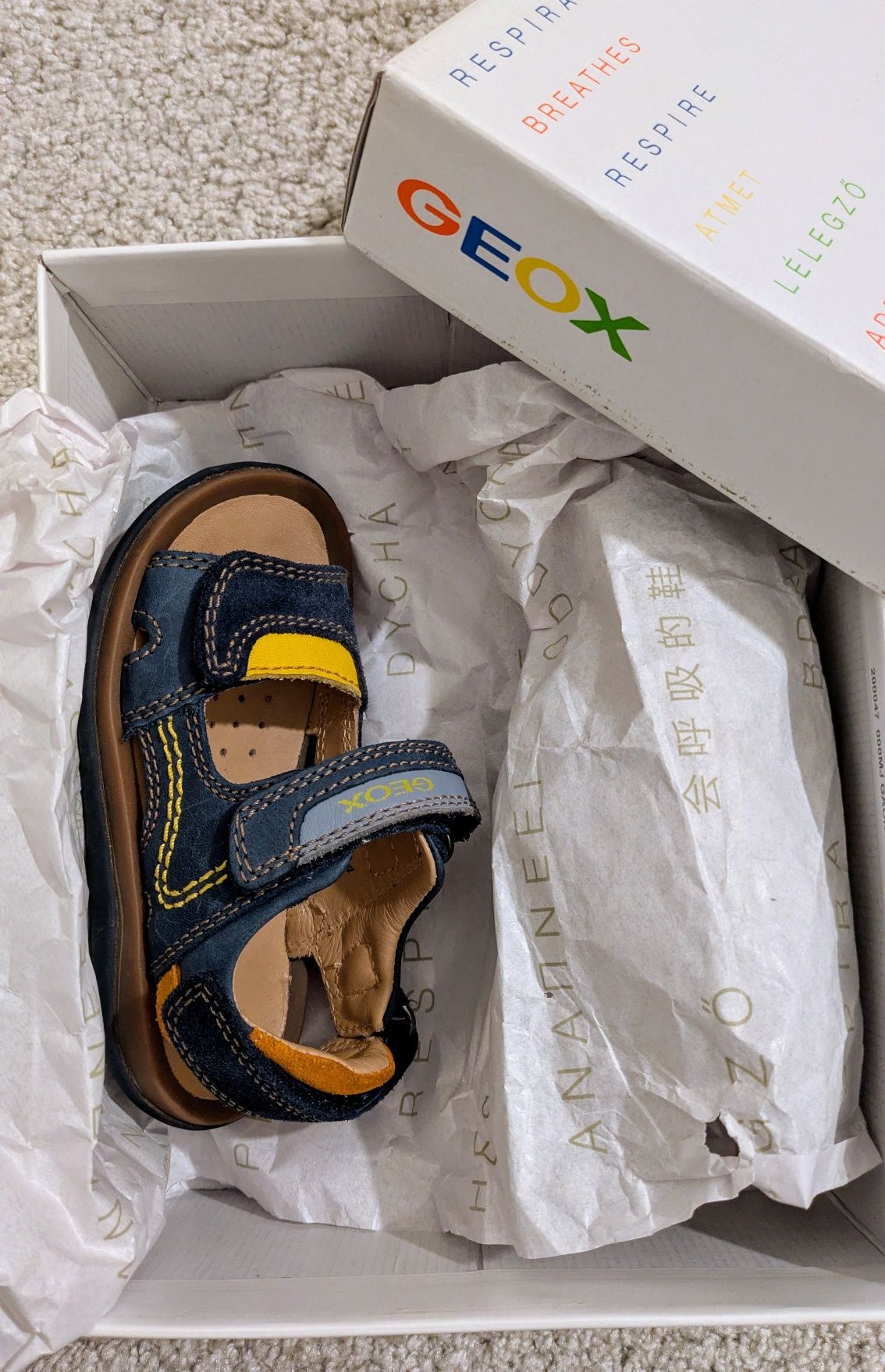 Sandálias Geox J Sandal Lipari Boy tam.24 - Como Novas