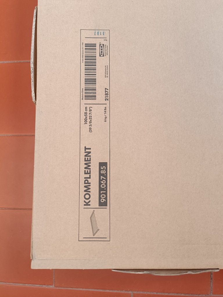 Calceiro extraível 100x58cm (Komplement) do IKEA