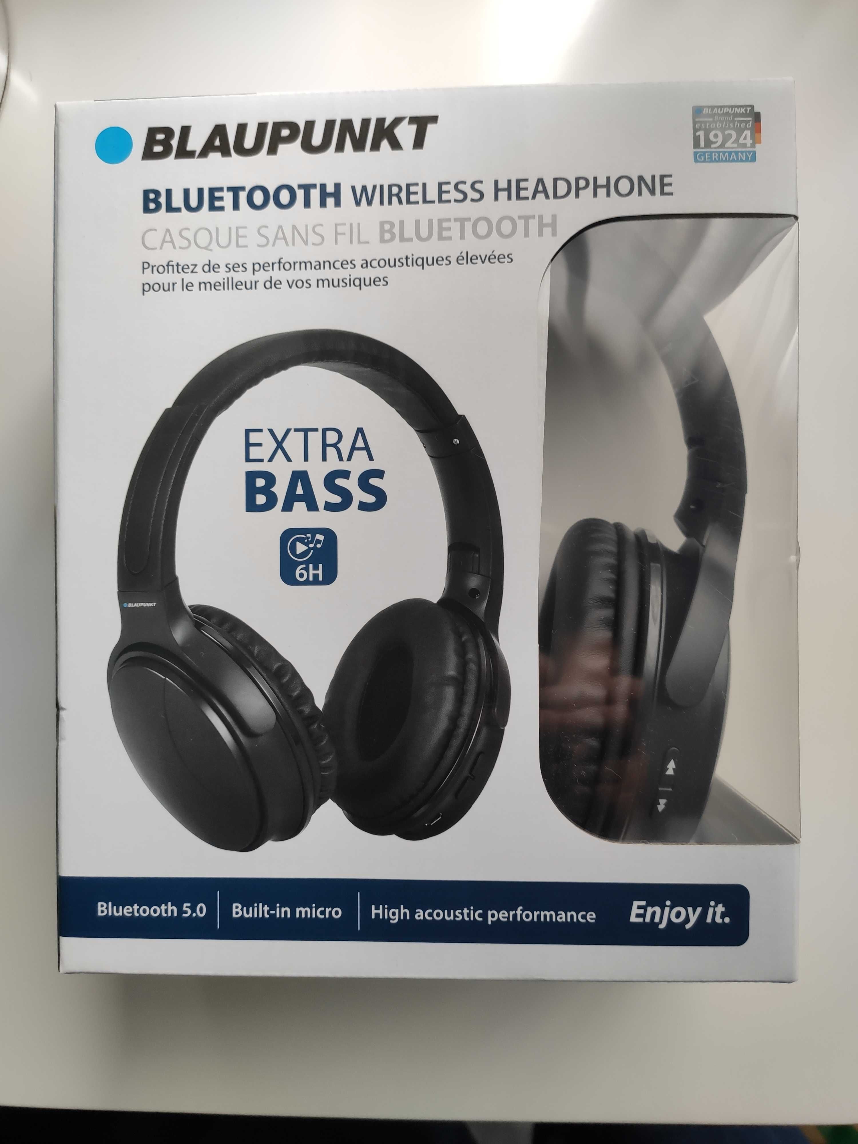 Auscultadores Blaupunkt Bluetooth dobráveis sem fio Comfort Fit