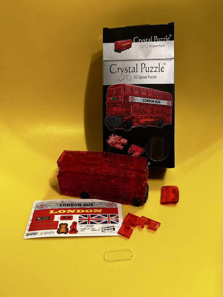 3D пазл Crystal Puzzle London Bus Головоломка 53 деталі