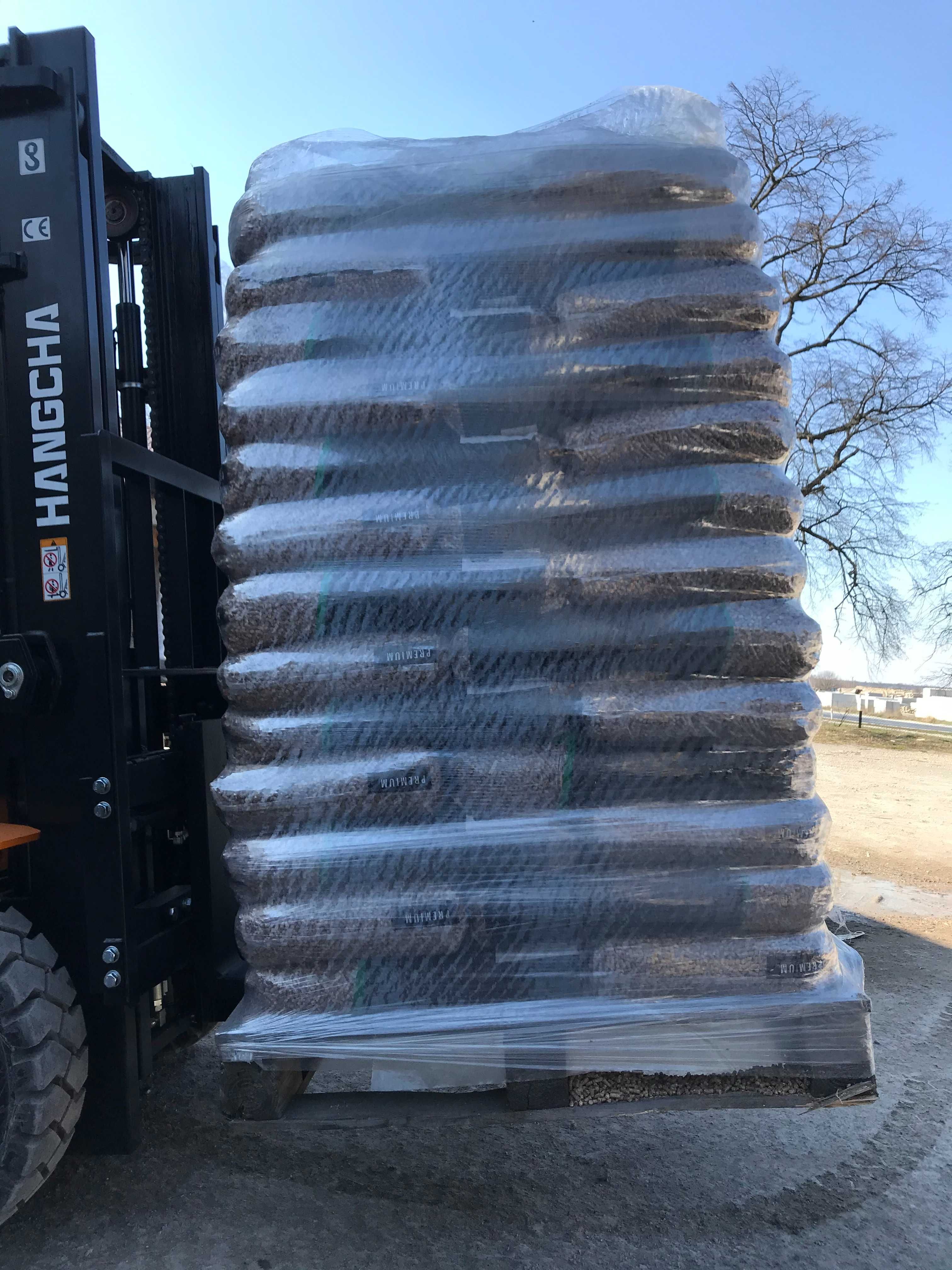 Pellet drzewny 6 mm Eko Rafit kaloryczny A1 dostawa winda Womar