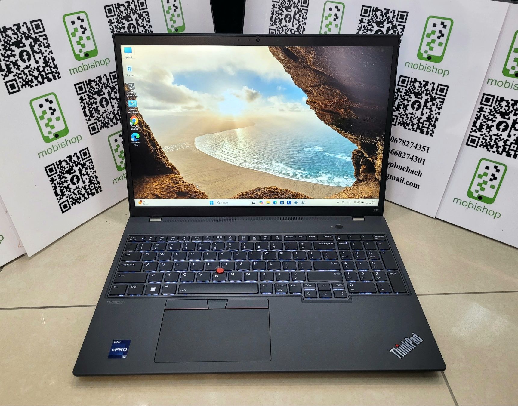 Ноутбук 2023 рік Lenovo ThinkPad T16 Gen 1 Intel Core i7-1265u 16/512