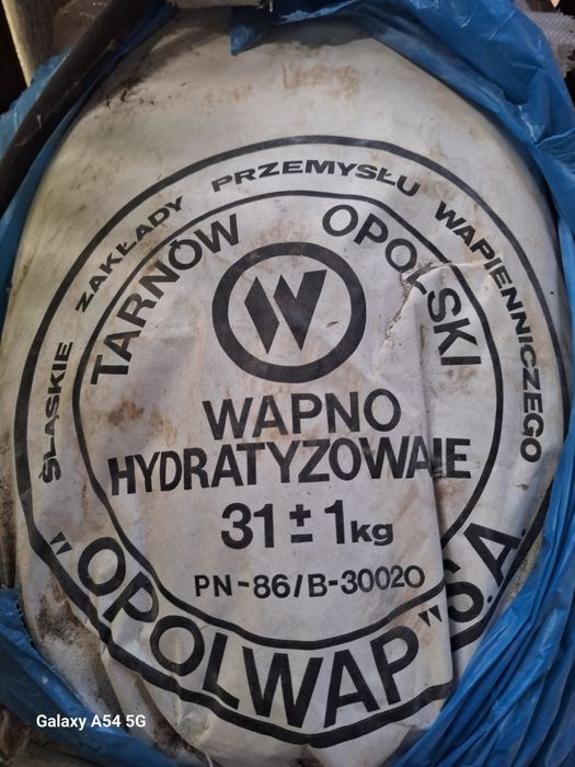 Wapno palone 9,5 worka (ok. 400 kg) + hydratyzowane 6,5 worka – TANIO!
