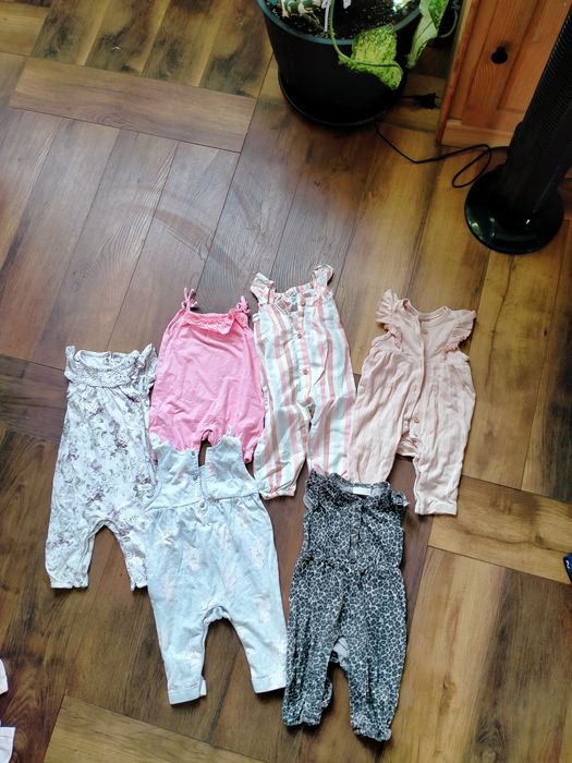 6 kombinezonów, 62 68, newbie, panterka, koronka