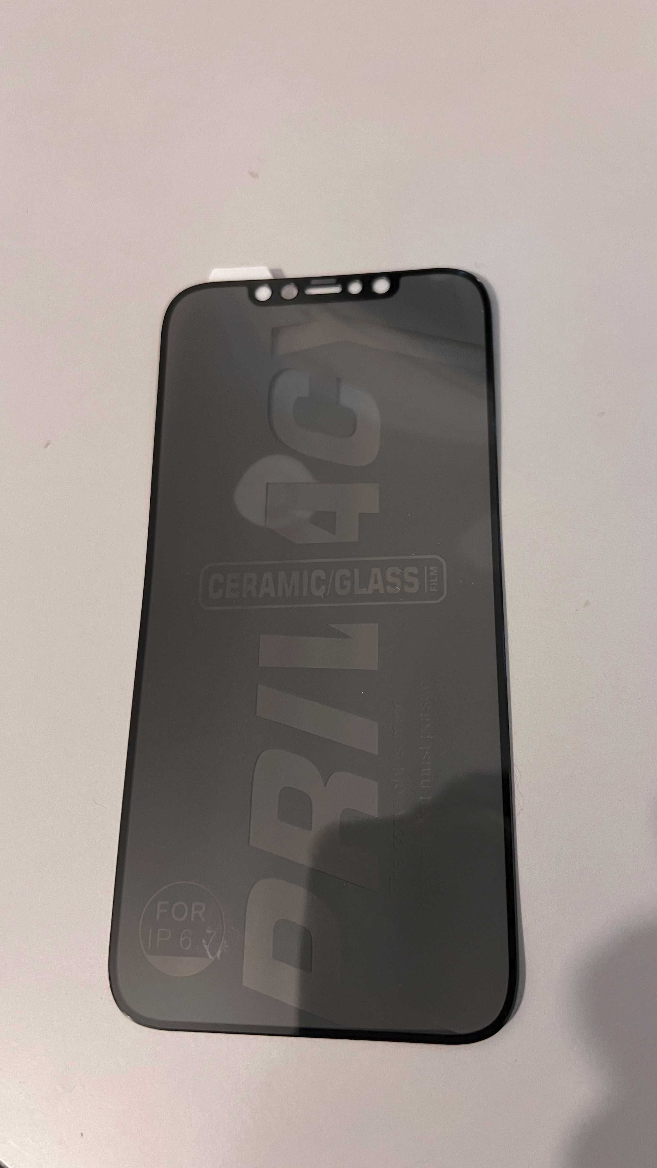 Vidro flexível tipo anti-espião (novo) iPhone 12,13,14,15 Pro Max