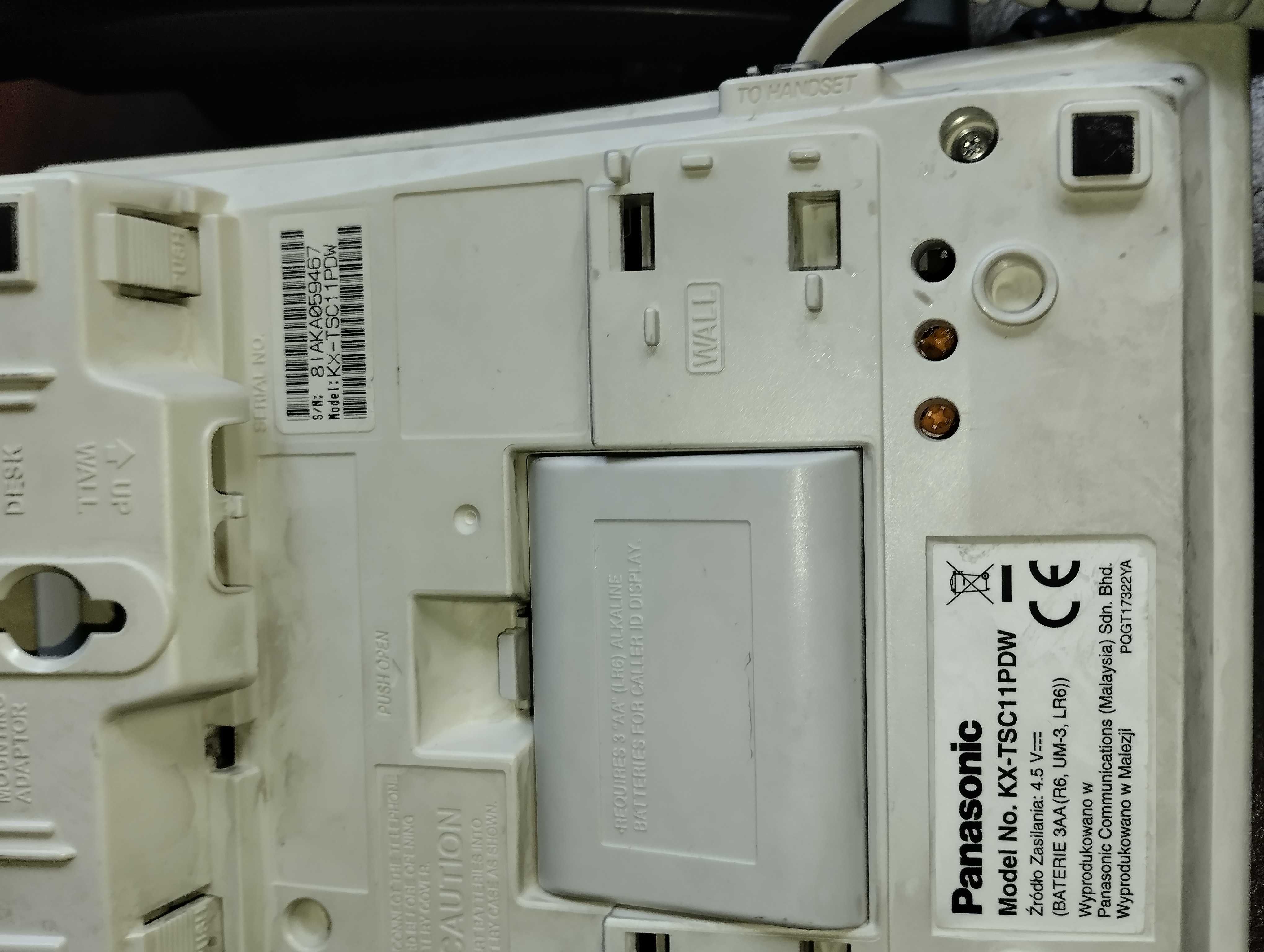 3 sprawne telefony przewodowe firmy PANASONC retro - rzadki okaz