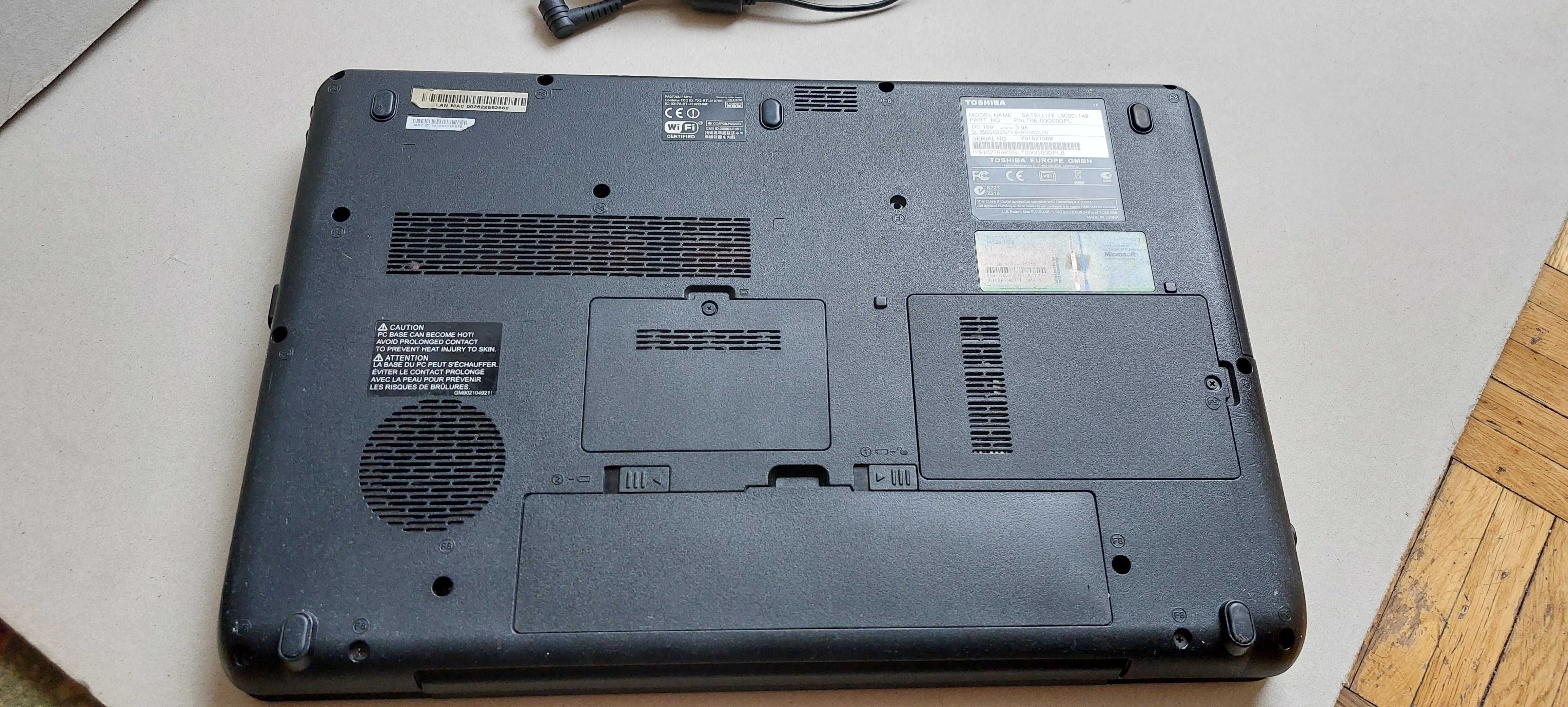 Laptop Toshiba Satellite L500D-149