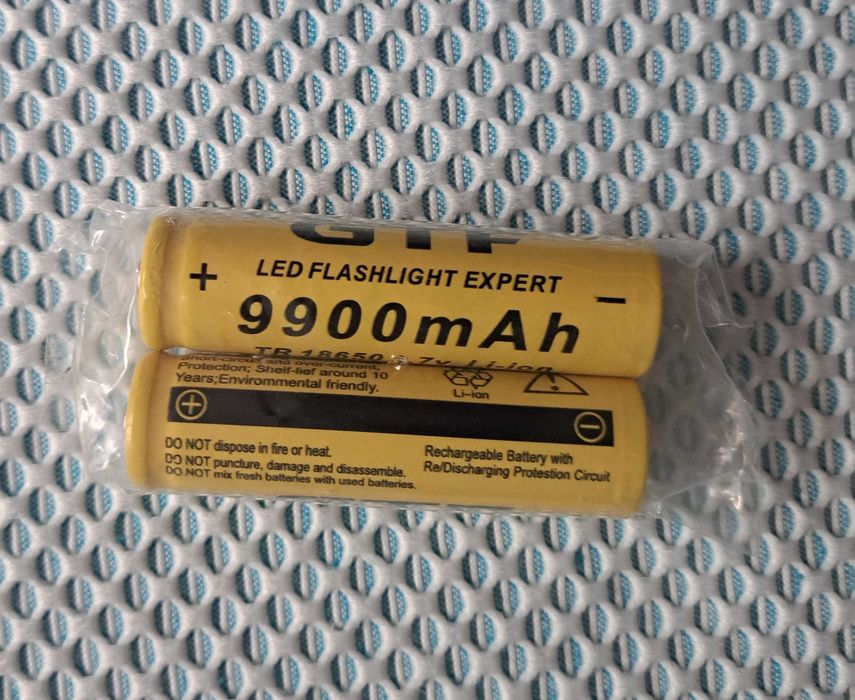 Pack x2 Pilhas Bateria 18650 3.7v 9900mAh