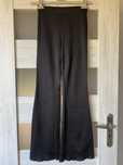 czarne legginsy z szerokimi nogawkami h&m