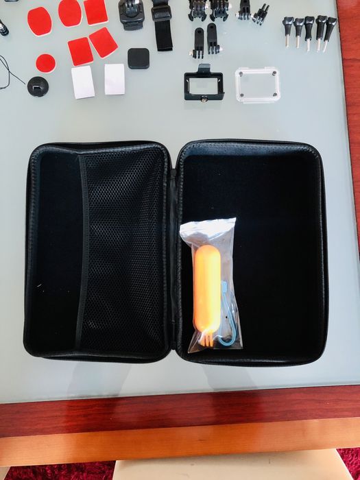 3 cameras 4K, Go pro 7 black + go pro 4 black + camera 4K + Muitos Acessórios + Mala de transporte