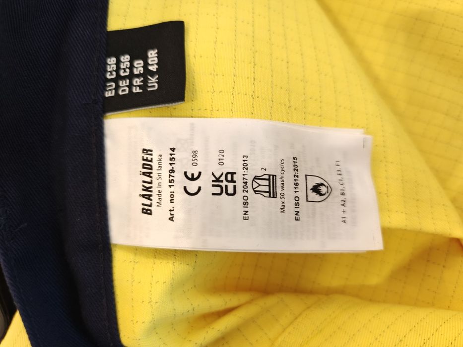 Ognioodporne spodnie Multinorm Blaklader 1579.