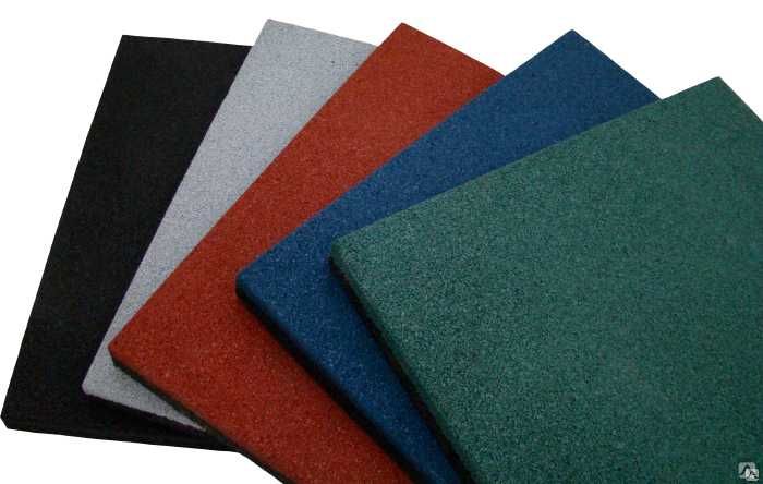 Уличное Резиновое напольное покрытие плитка 500х500 мм