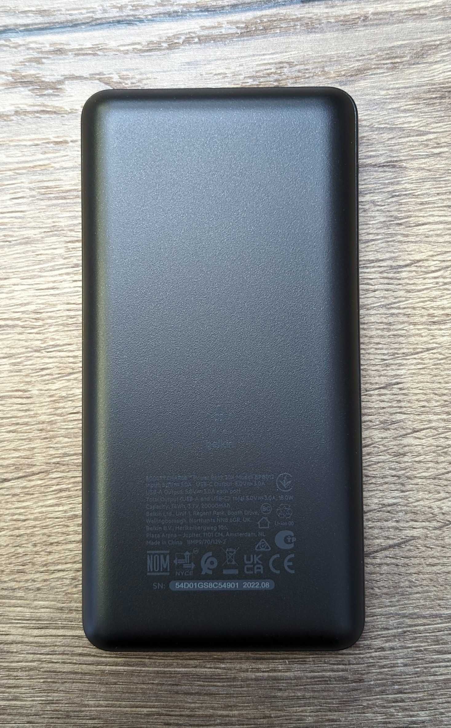 Павербанк Belkin 20000mAh 15W