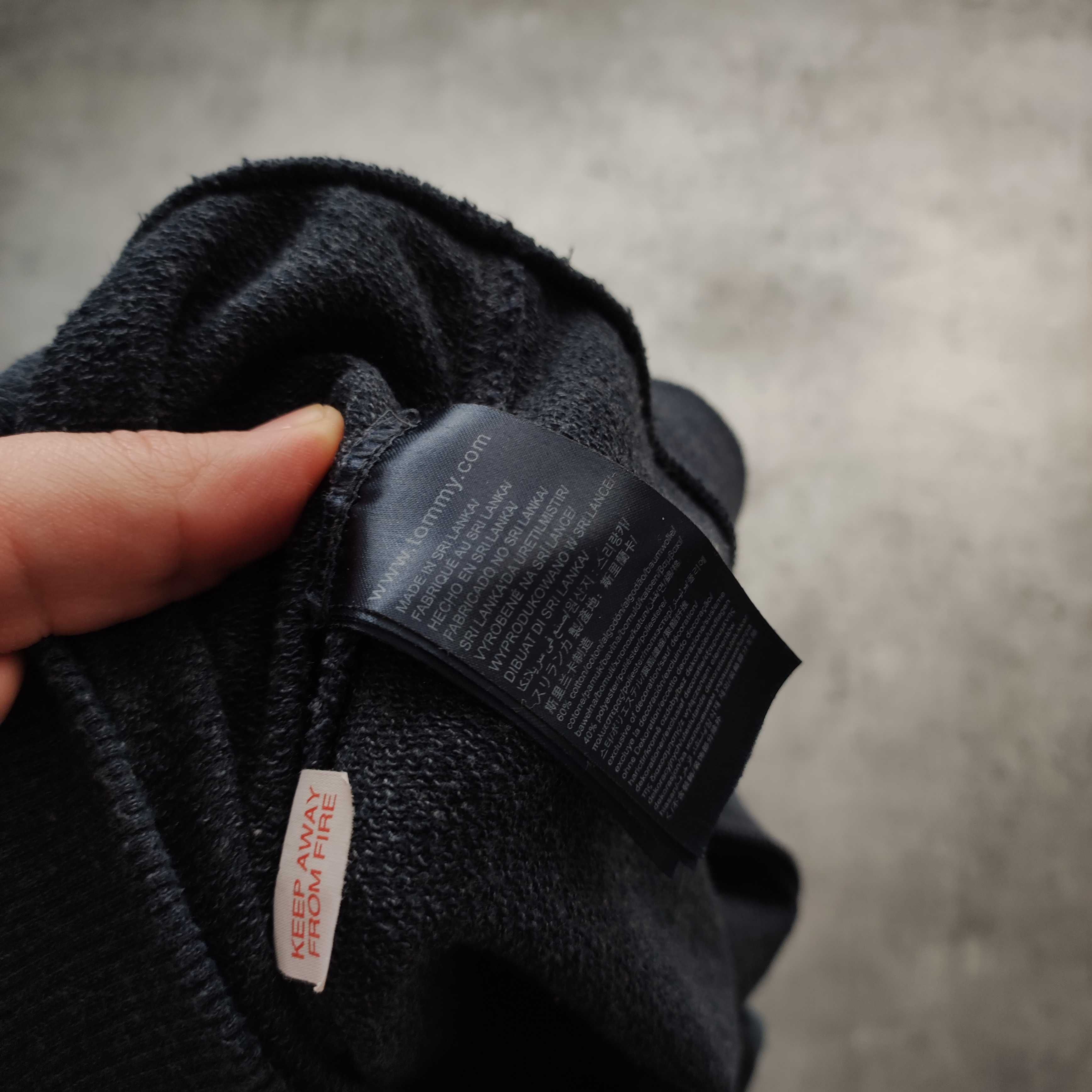 MĘSKA Bluza bez Kaptura PREMIUM Granatowa Małe Logo Tommy Hilfiger TH