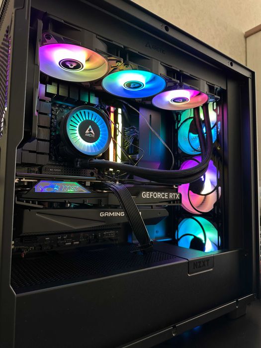 Игровой компьютер Ryzen 7500f, rtx 4060ti, NZXT, Arctic