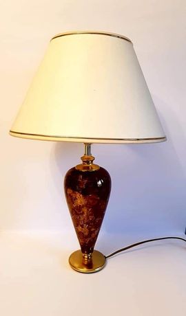 Duża stołowa lampa z porcelany