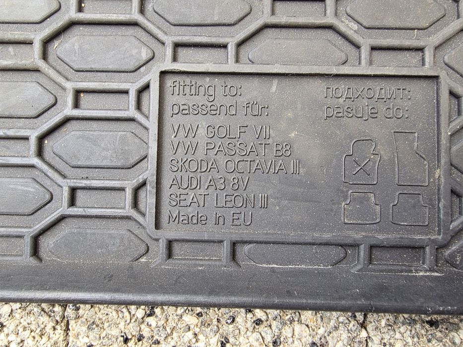 Dywaniki gumowe Audi A3 S3 8V