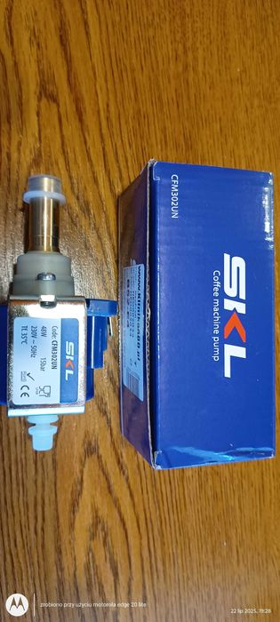 Sprzedam pompę ciśnieniową ekspresu do kawy Zelmer 48W 50Hz 15bar 230V