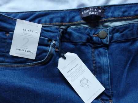 M&S nowe spodnie jeans denim Model SKINNY SCULT&LIFT UK 22 r. 50