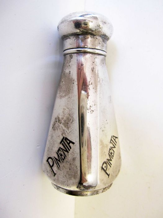 antigo paliteiro em prata portuguesa contrastada