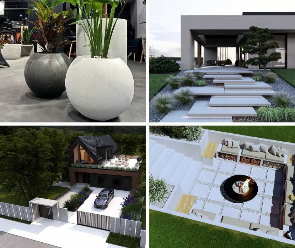 Lewitujące schody betonowe | beton architektoniczny | schody ogrodowe