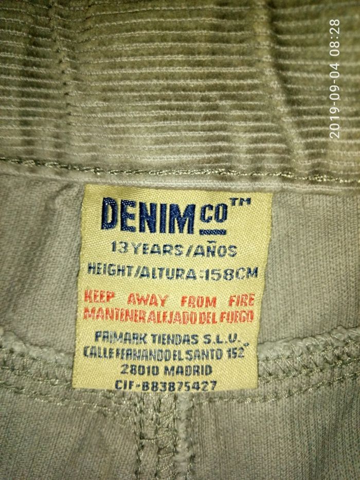 фирменные штаны джинсы Denim 13лет , рост 158см