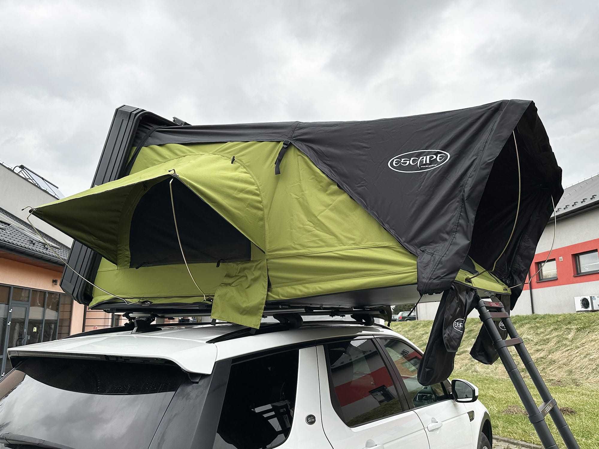 Namiot dachowy Escape VIGO 160 cm aluminiowy zielono szary
