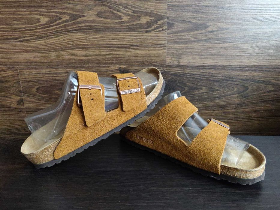 Сандалии Birkenstock Arizona Germany р. 40 стелька 26 см. замш.