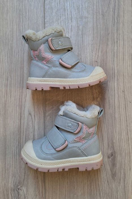 Zimowe ocieplane buty/botki szare/popielate Cool Club r.21