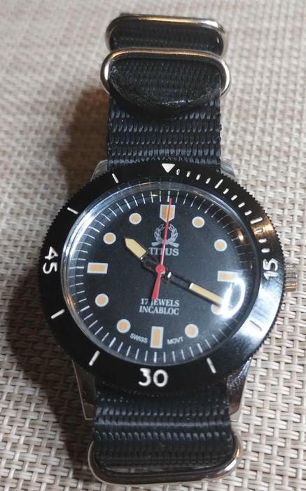 ZEGAREK TITUS SWISS cal. ST96 męski kolekcjonerski