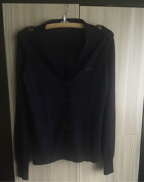 Sweter damski rozpinany Armani Jeans L (40) wełna