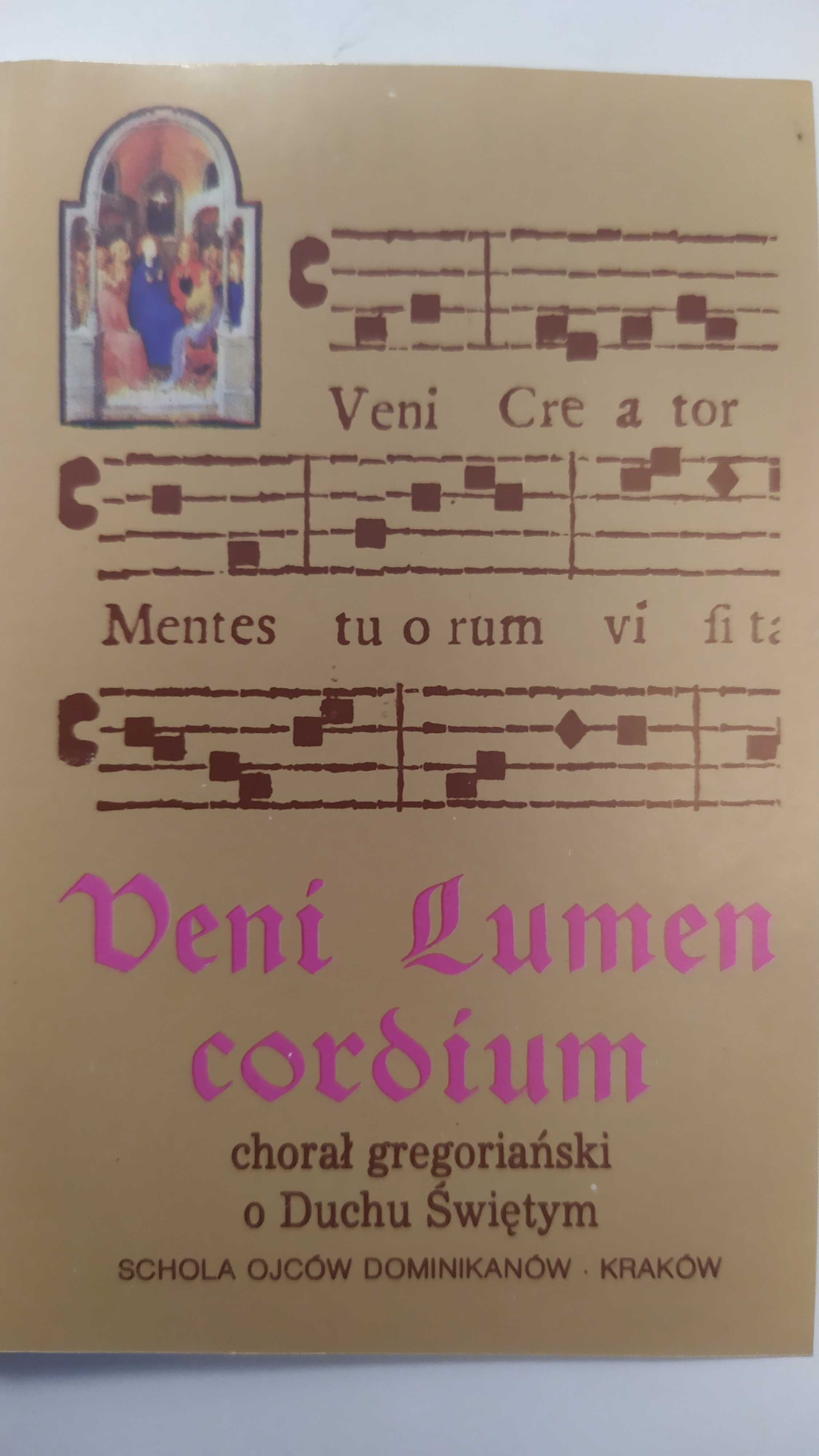 Veni Lumen Cordium Chorał Gregoriański o Duchu Świętym kaseta MC