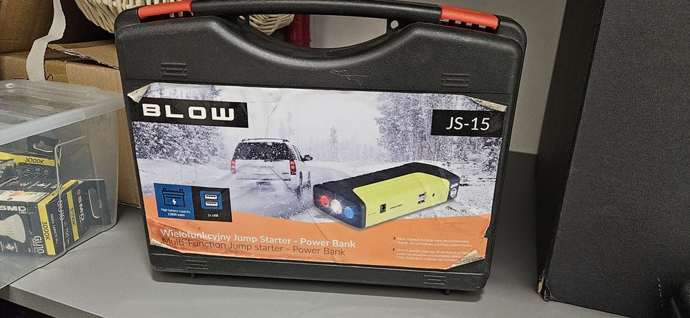 Jump Starter Rozruch Booster Powerbank Kable 12800mAH, Blow JS-15