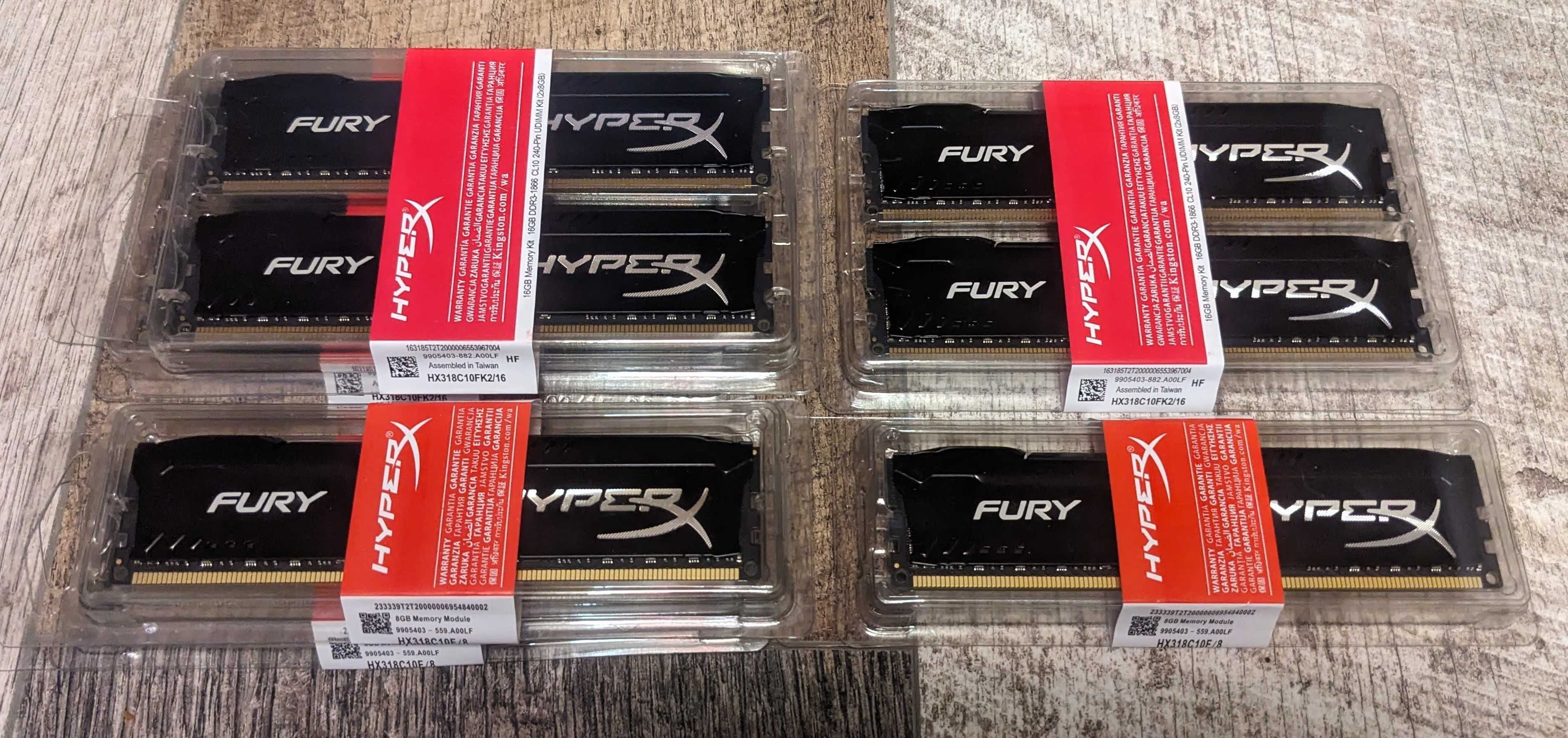 Kingston Fury DDR3 8GB 1866MHz Новая