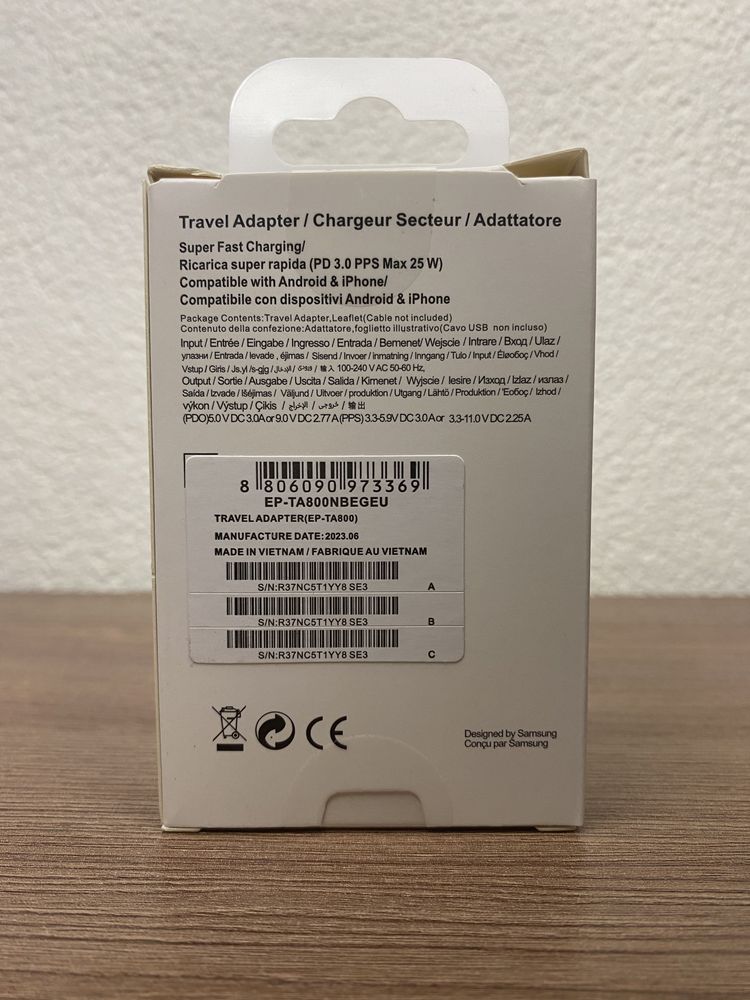 Швидкісна зарядка Samsung 25W PD Adapter / быстрая блок galaxy