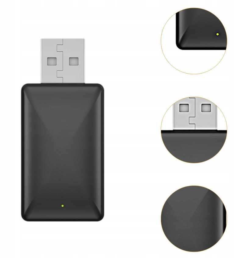 Bezprzewodowy Adapter Mini USB CarPlay do iPhone iOS ANDROID AUTO