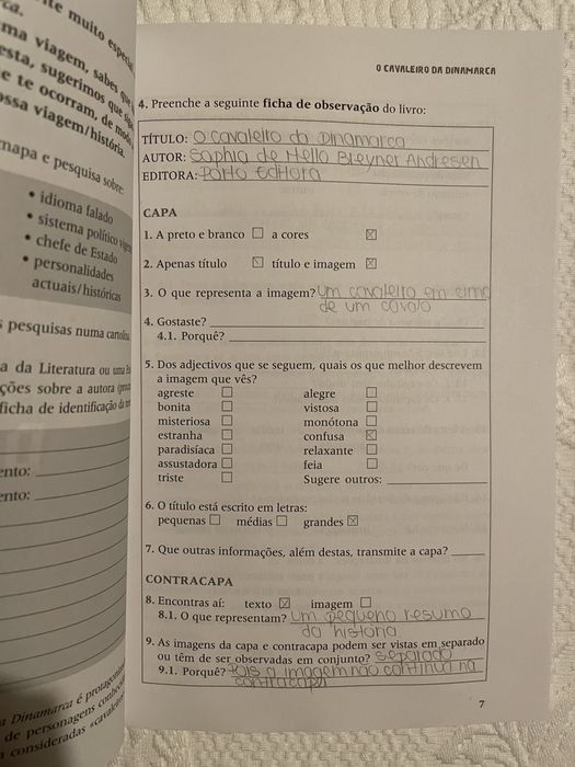 O cavaleiro da Dinamarca -o texto em analise
