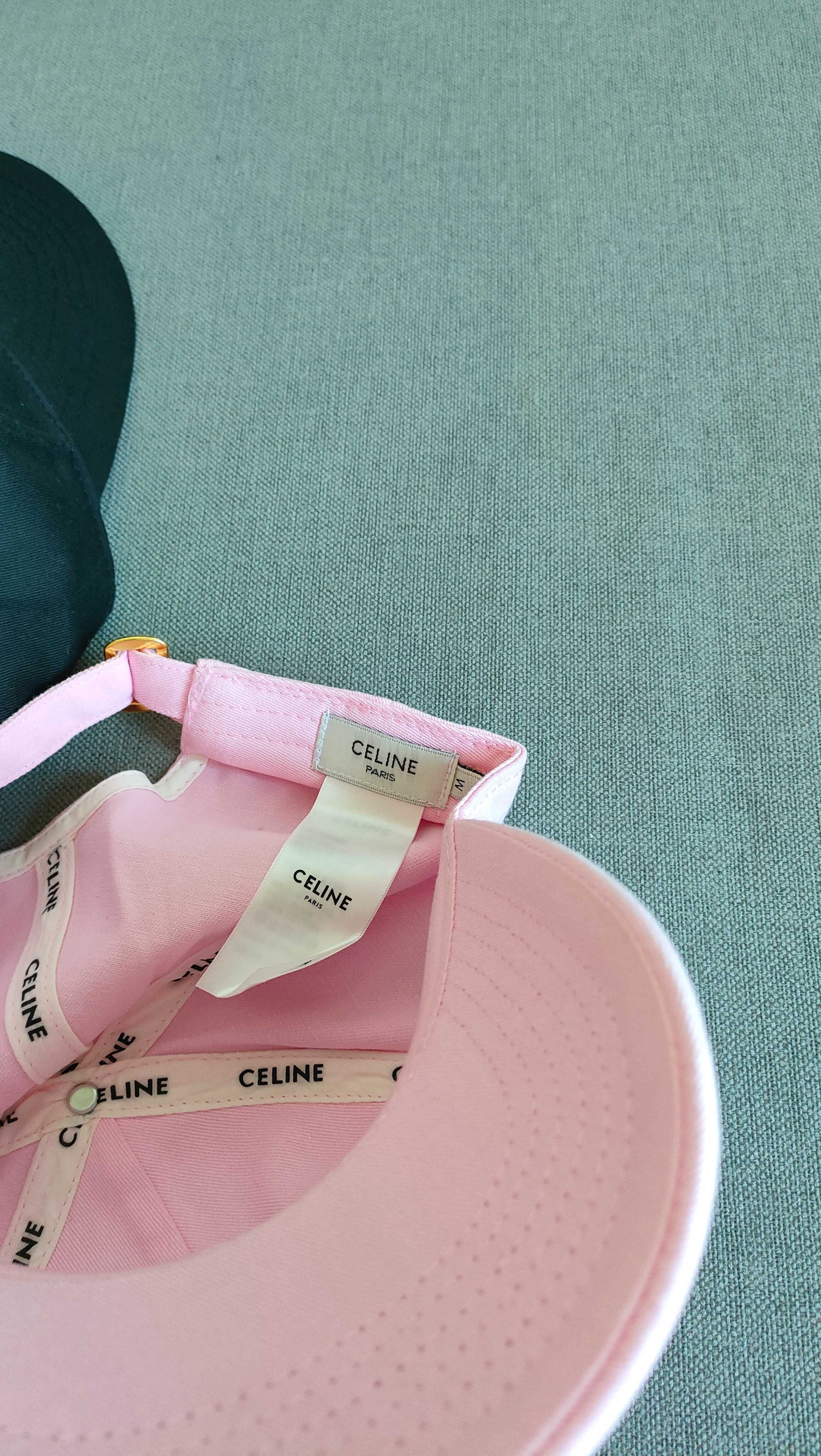 Nowa czapka Celine Różowy i czarny