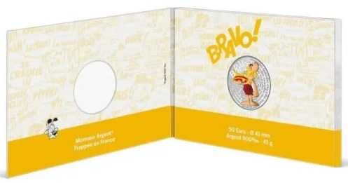 FRANÇA - Moeda 50€ euros Astérix - Bravo = Êxito Prata
