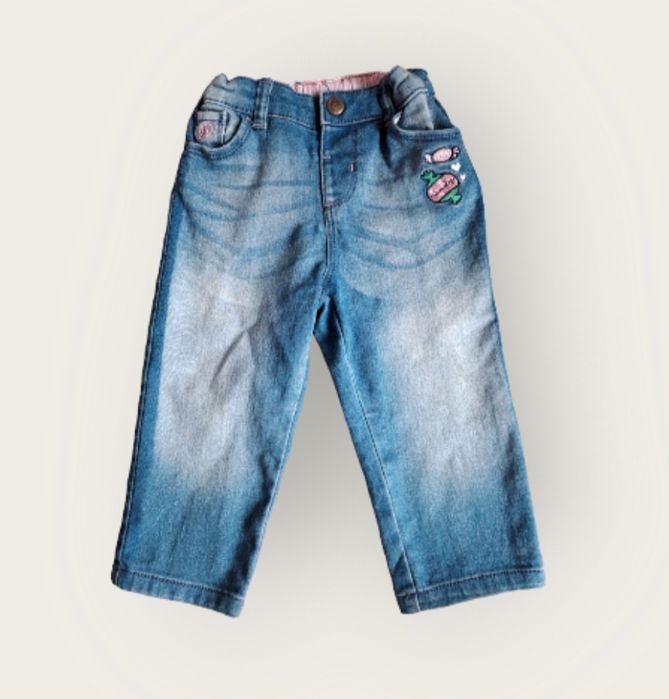 Spodnie, jeansy , boyfriend, 80cm