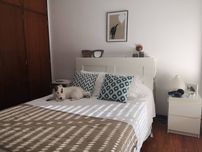 Cama IKEA TJÅLLE c/ arrumação rebatível 140x200 + cabeceira BRIMNES