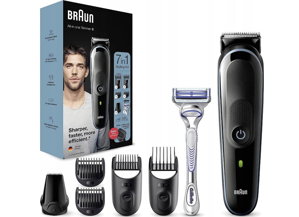 maszynka do strzyżenia braun mgk3342 7w1 kompletna